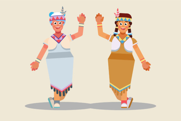 Character of Native Girls - Thanksgiving