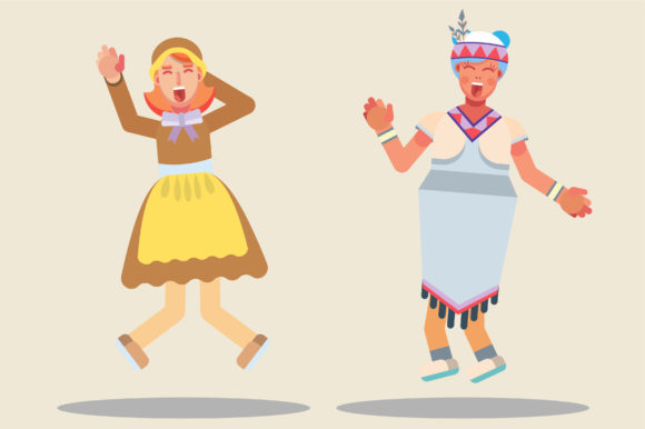 Characters of Thanksgiving - Cheerful