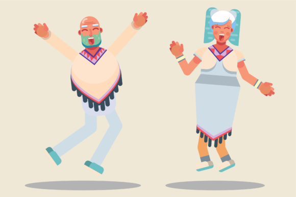Funny Thanksgiving Characters - Couple