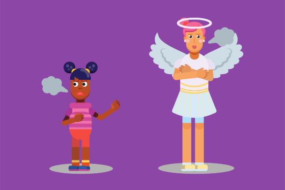 Halloween Characters - an Angry Angel: A Designer's Review