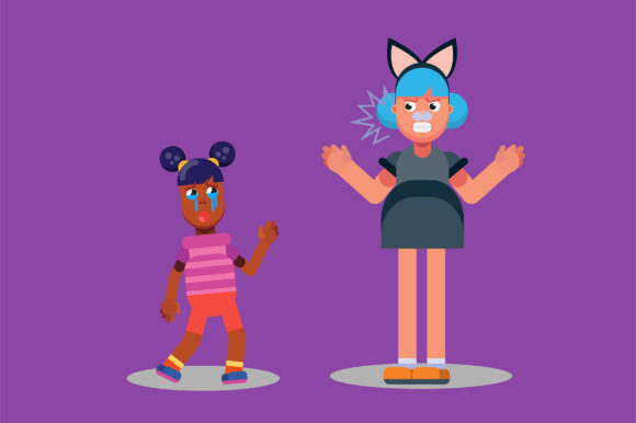 Review: Characters of a Girl Scold a Little Kid for Embroidery