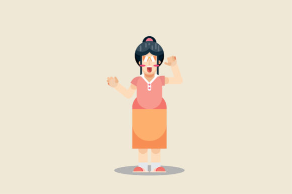 Reviewing Characters of Funny Woman for Holiday Embroidery