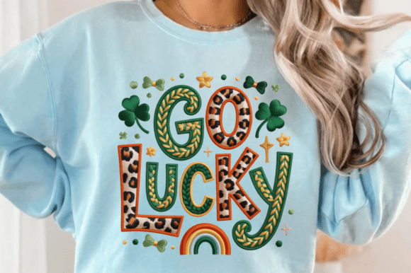 St Patrick's PNG Faux Yarn Go Lucky PNG